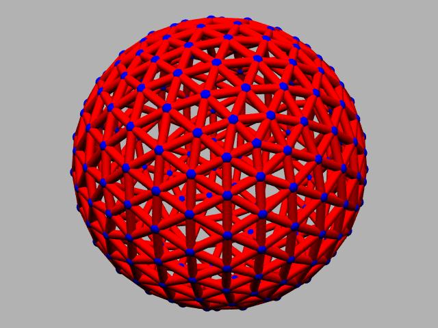 5 frequency Geodesic sphere.