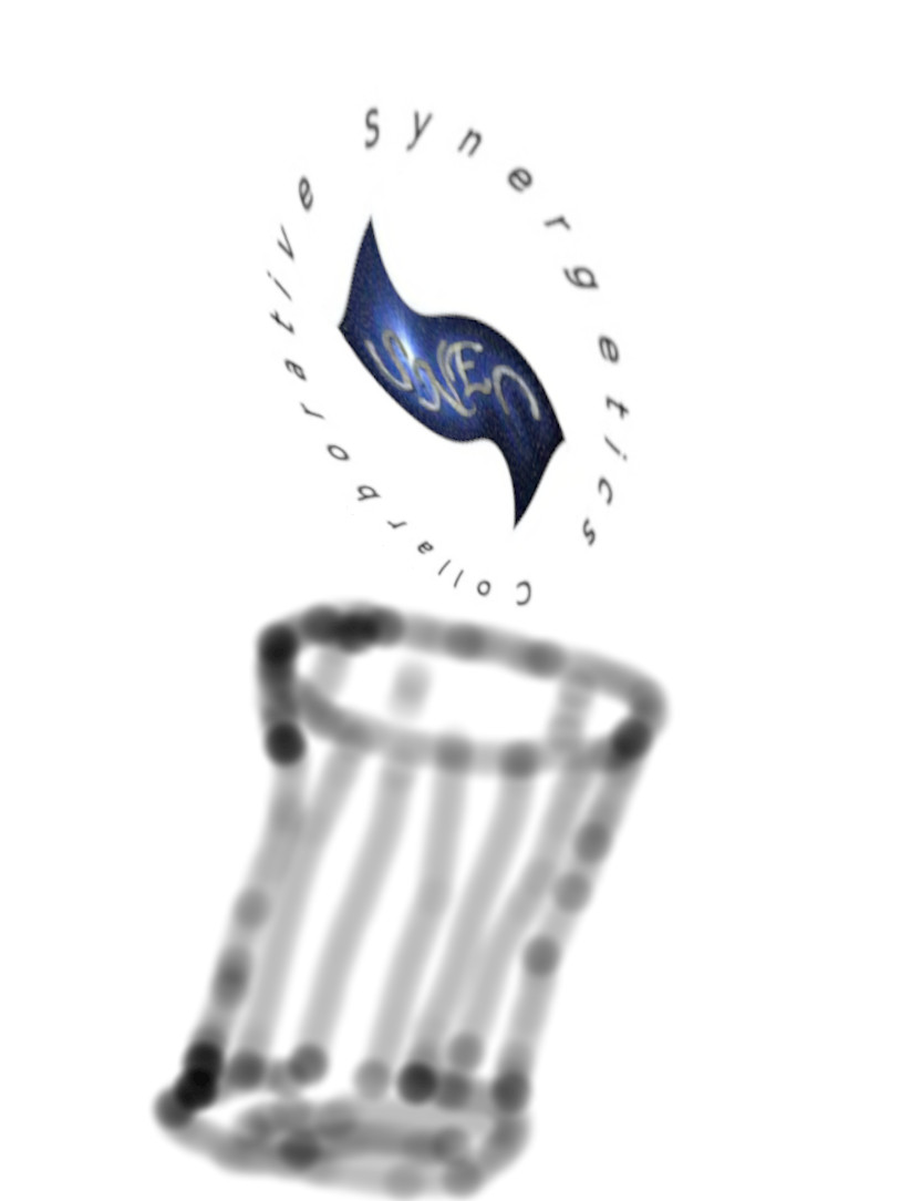 Image of the inside of the rolled up steel deployable randome